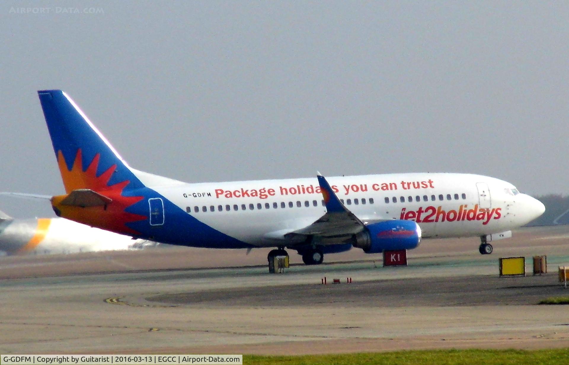 G-GDFM, 1998 Boeing 737-36N C/N 28586, At Manchester