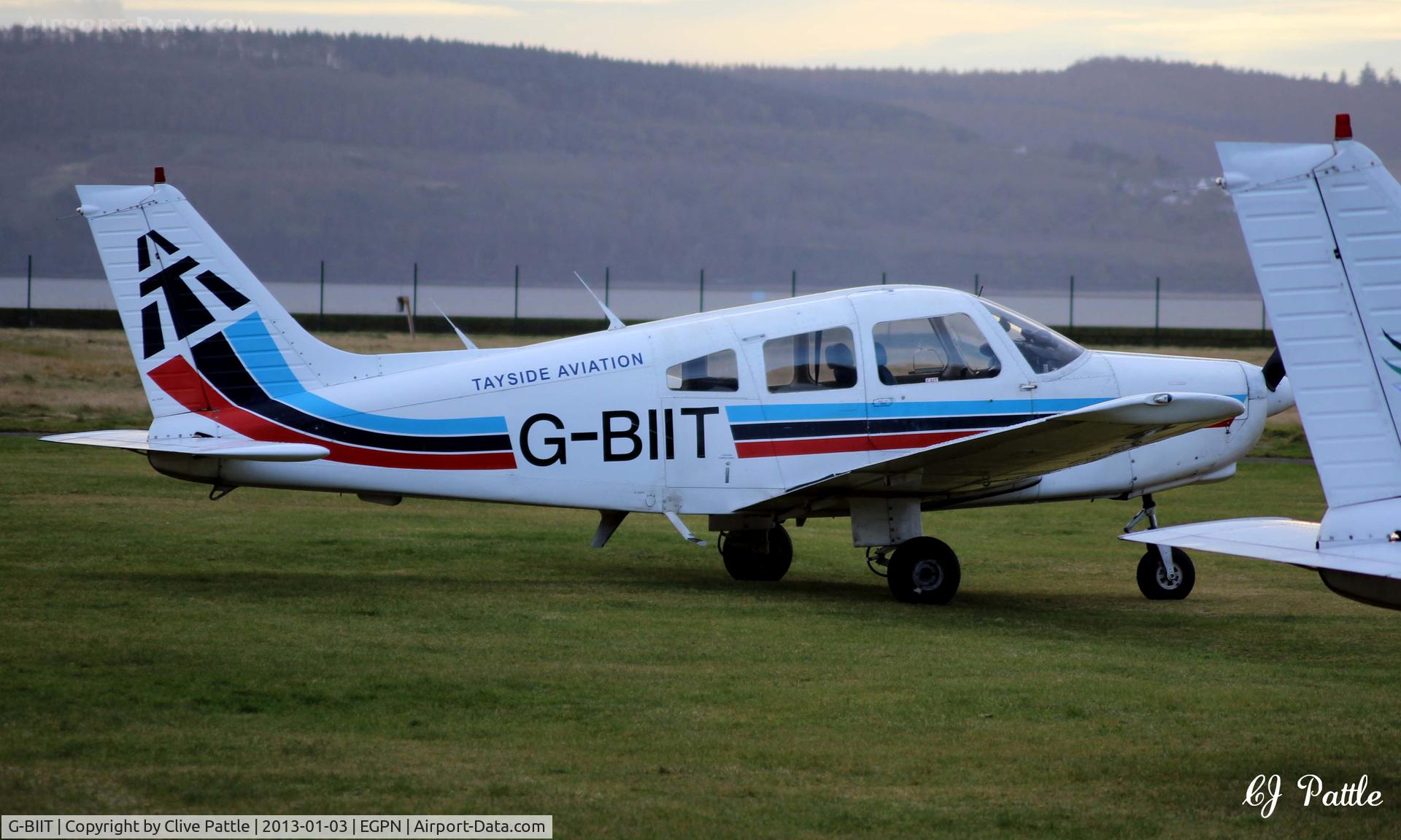 G-BIIT, 1980 Piper PA-28-161 Cherokee Warrior II C/N 28-8116052, Sunset at Dundee Riverside EGPN
