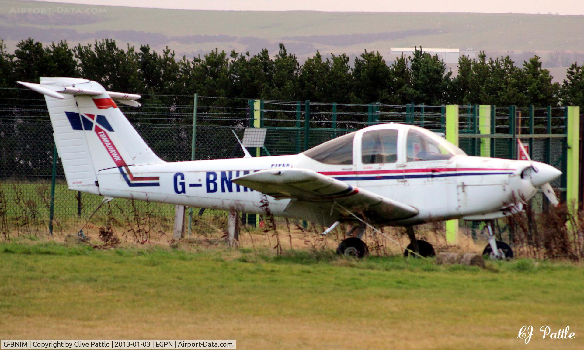 G-BNIM, 1978 Piper PA-38-112 Tomahawk Tomahawk C/N 38-78A0148, Parked up at Dundee Riverside EGPN