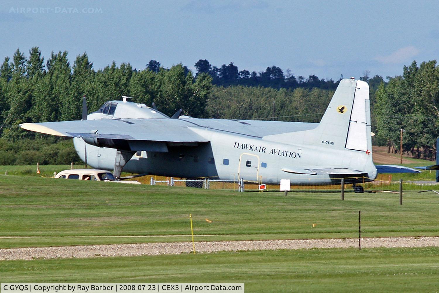 C-GYQS, 1952 Bristol 170 Freighter Mk.31M C/N 13060, Bristol B.170 Mk.31M Freighter [13060] (Hawk Air Aviation) Wetaskiwin~C 23/07/2008