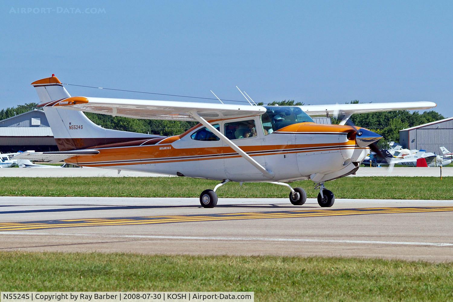 N5524S, 1980 Cessna TR182 Turbo Skylane RG C/N R18201594, Cessna TR.182 Turbo Skylane RG II [R182-01594] Oshkosh-Wittman Regional~N 30/07/2008