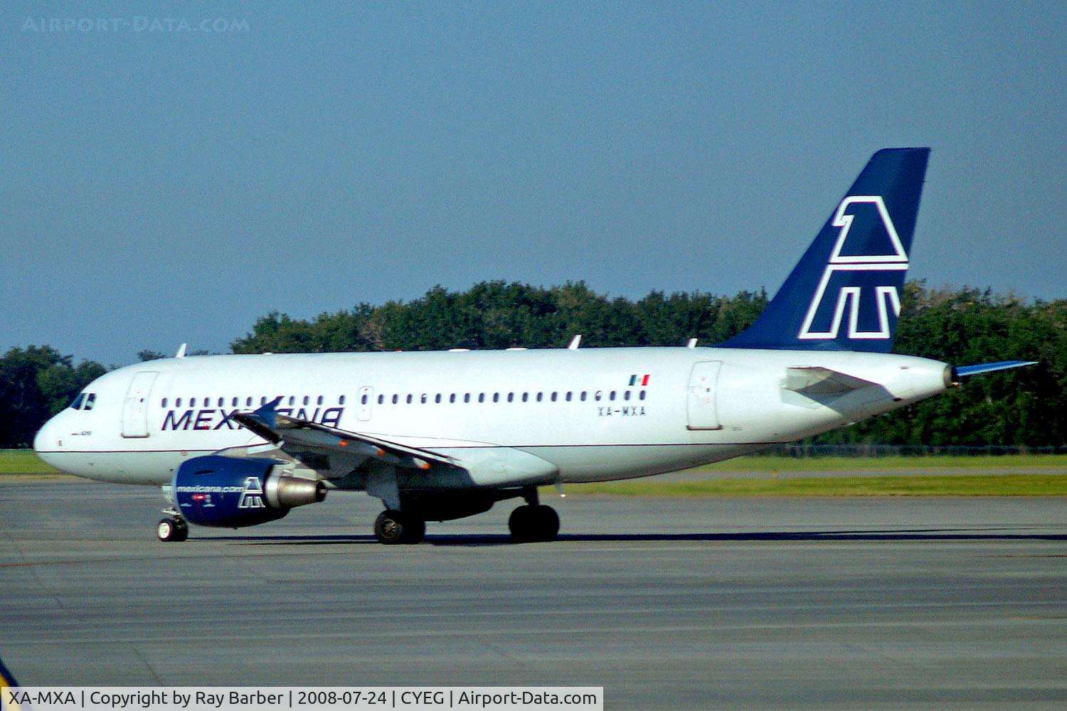 XA-MXA, 2004 Airbus A319-112 C/N 2078, XA-MXA   Airbus A319-112 [2078] (Mexicana) Edmonton-International~C 24/07/2008