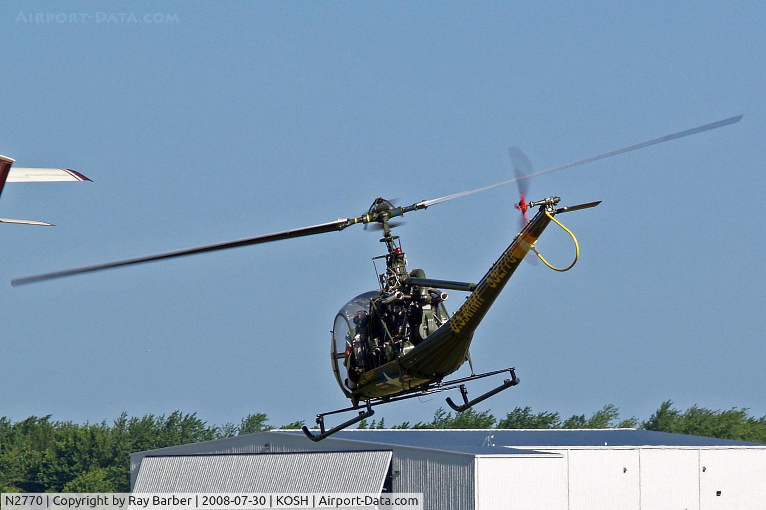 N2770, 1959 Hiller OH-23D Raven C/N 1250, Hiller UH-12D Raven [1250] Oshkosh-Wittman Regional~N 30/07/2008