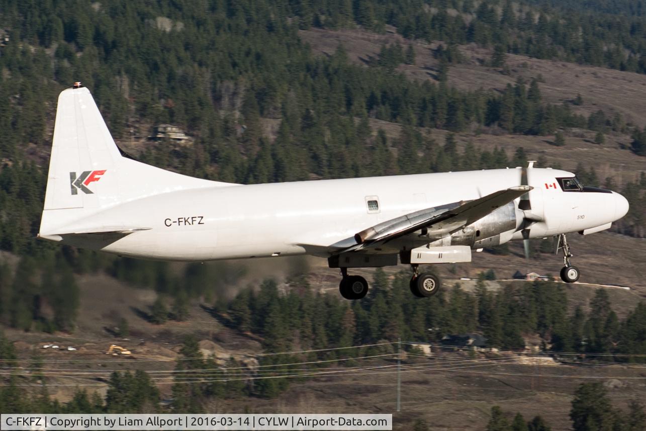 C-FKFZ, 1954 Convair 580(F) C/N 151, Climbing out for YVR!