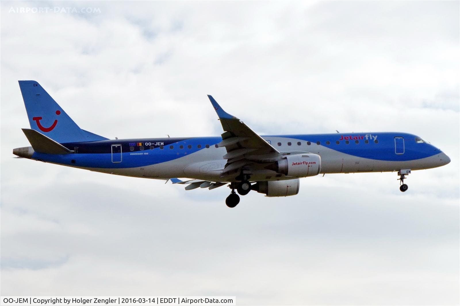 OO-JEM, 2013 Embraer 190STD (ERJ-190-100STD) C/N 19000603, On final for rwy 26R...
