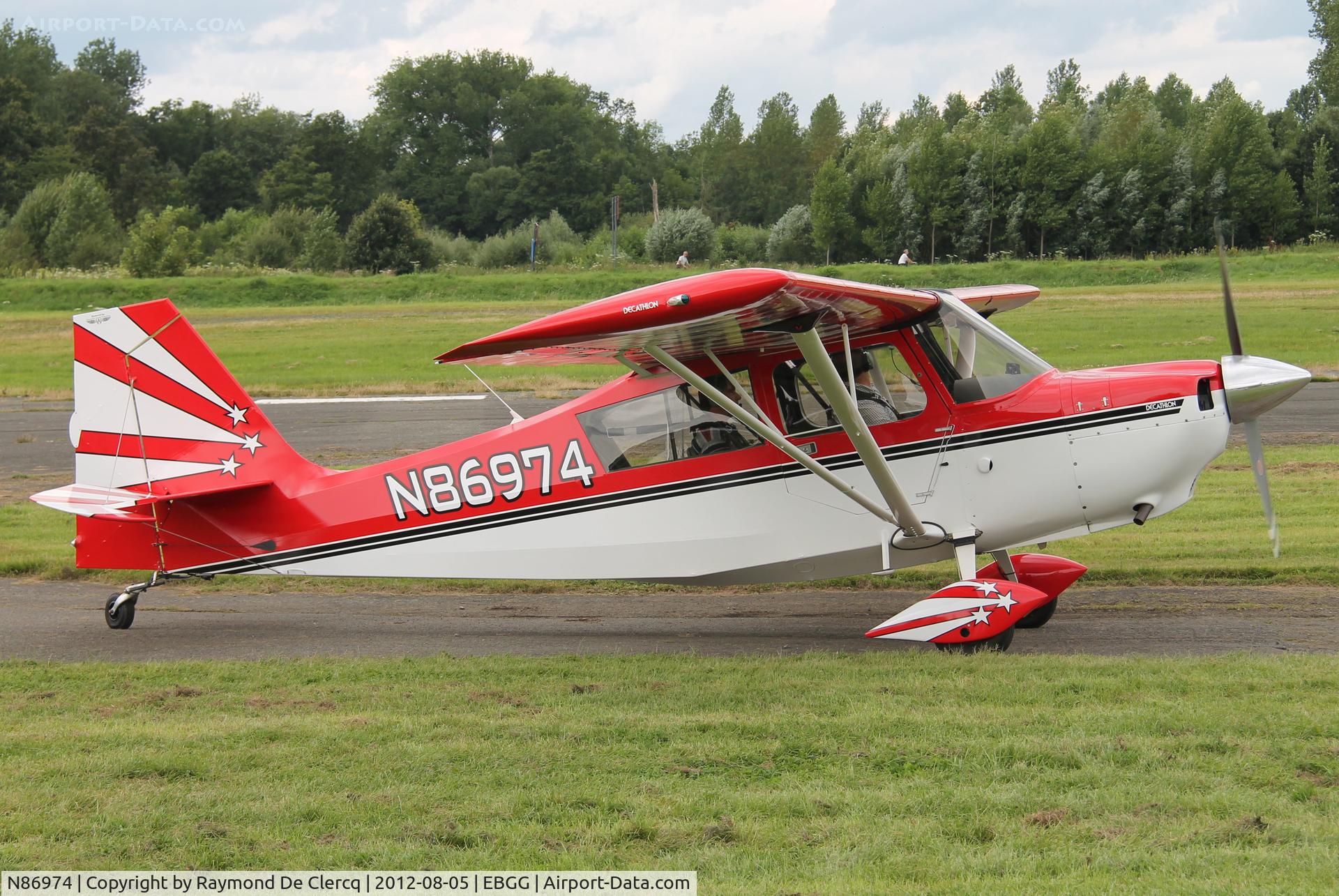 N86974, 1974 Bellanca 8KCAB Decathlon C/N 145-74, Geraardsbergen open door 2012.