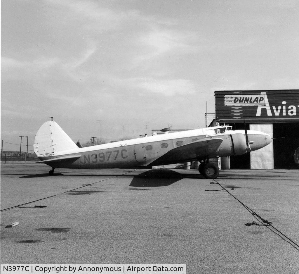 N3977C, 1933 Boeing 247D C/N 1729, This picture was taken in the 50s