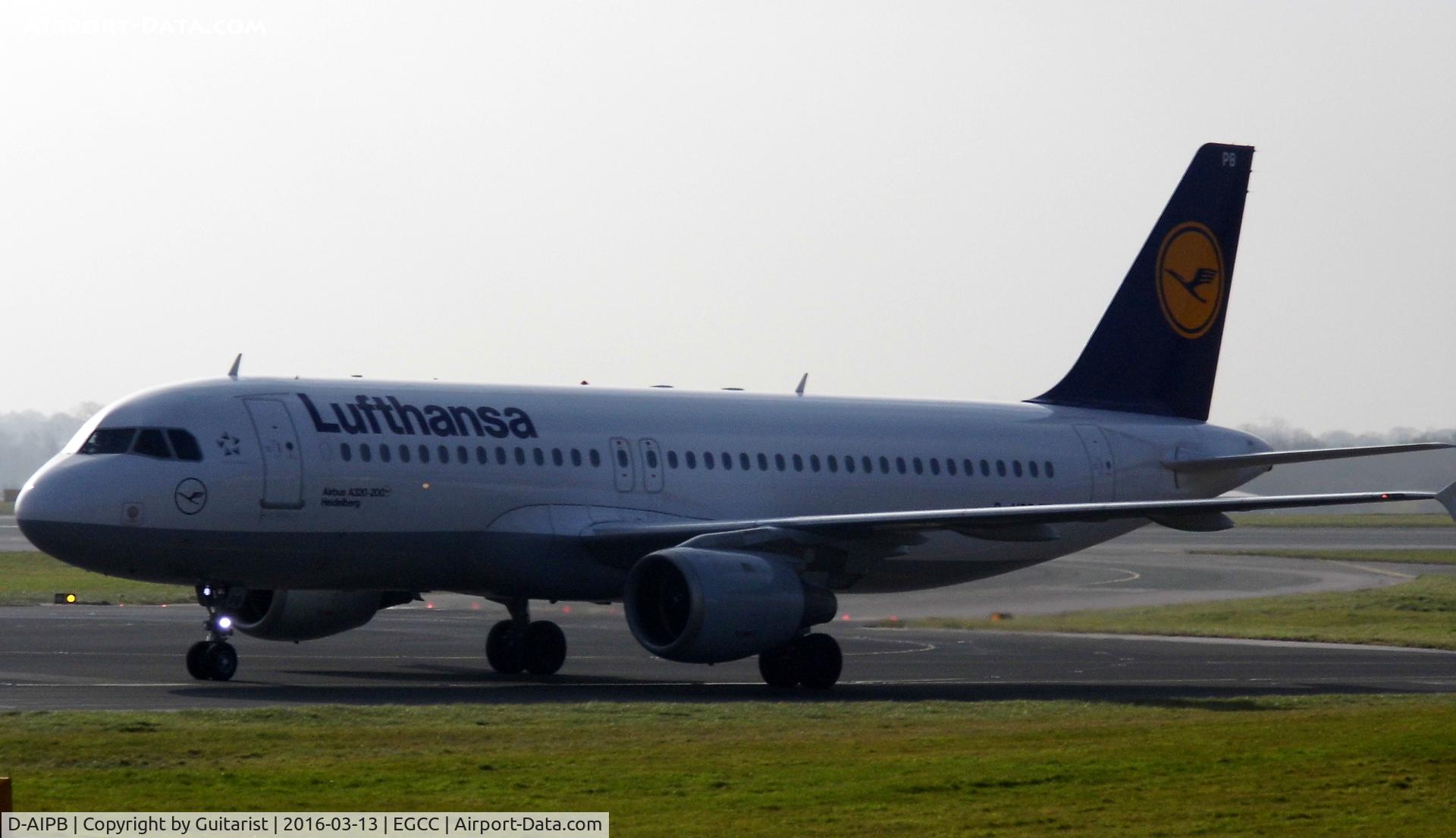 D-AIPB, 1989 Airbus A320-211 C/N 0070, At Manchester