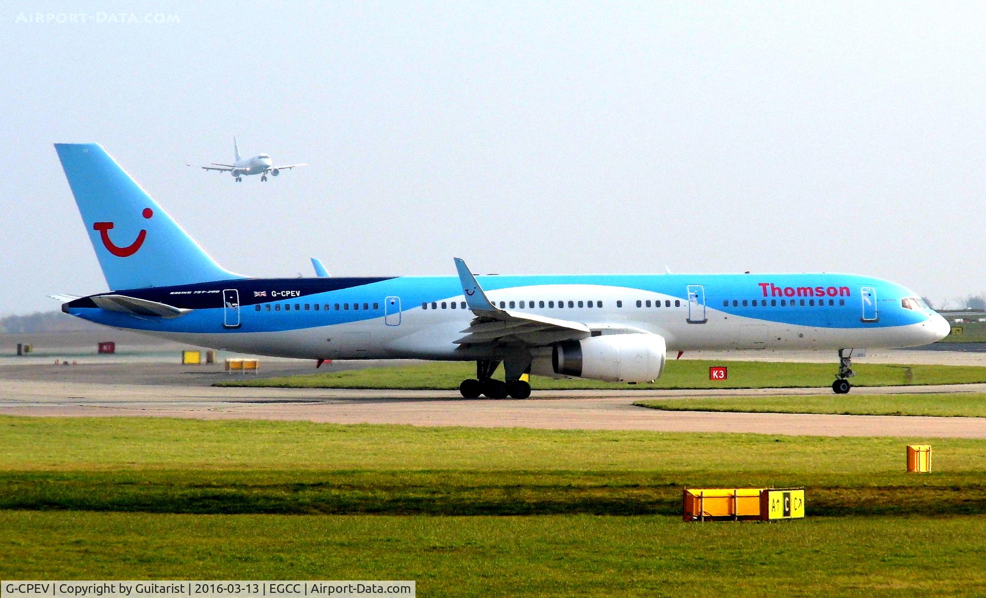 G-CPEV, 1999 Boeing 757-236 C/N 29943, At Manchester