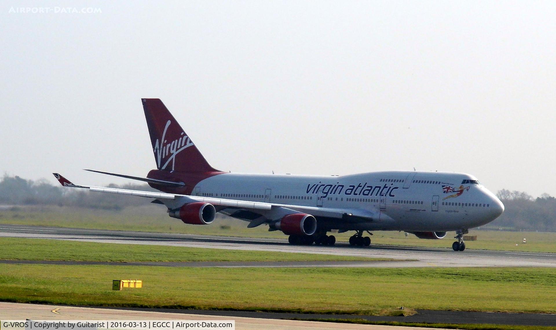 G-VROS, 2001 Boeing 747-443 C/N 30885, At Manchester