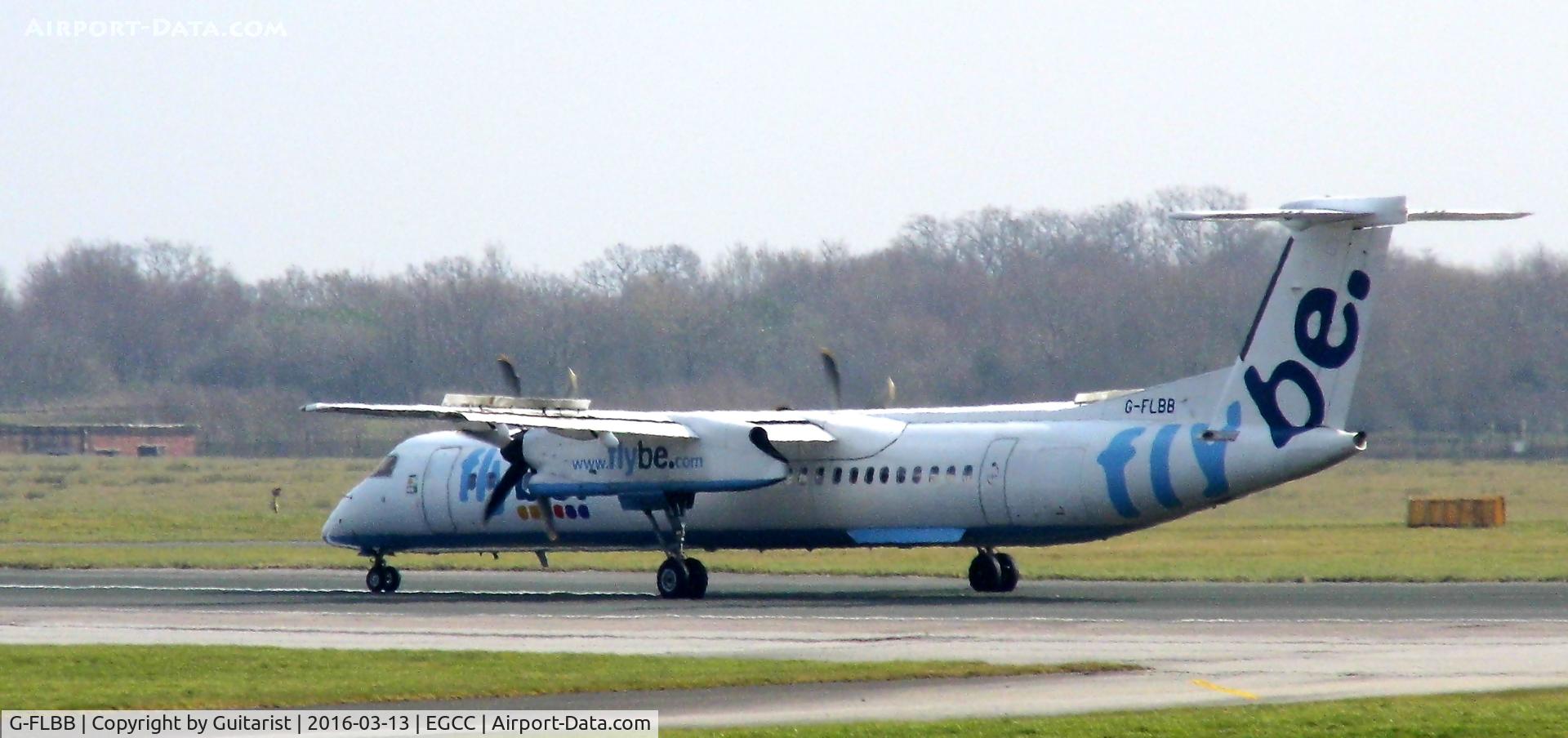 G-FLBB, 2009 De Havilland Canada DHC-8-402Q Dash 8 C/N 4255, At Manchester
