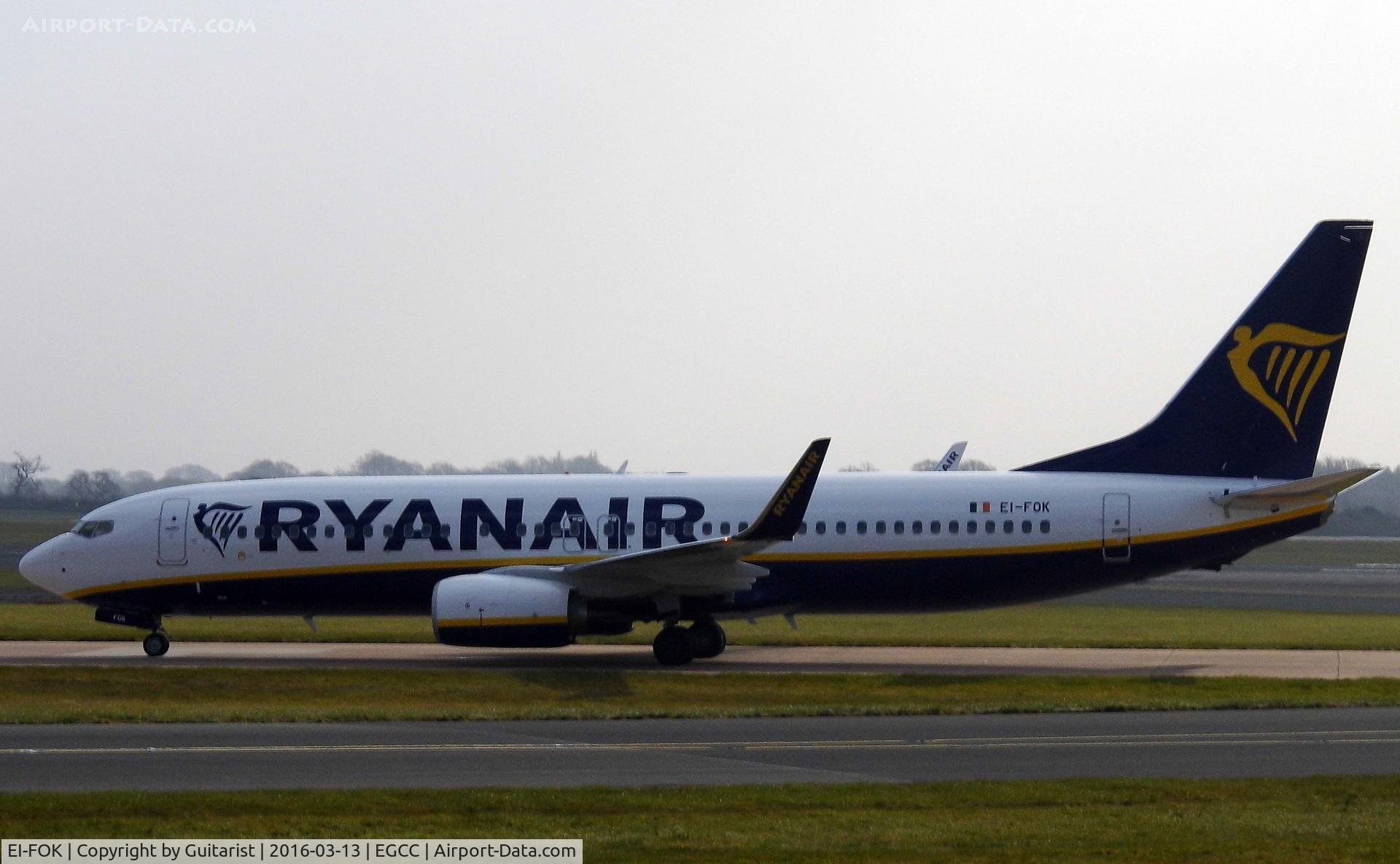 EI-FOK, 2016 Boeing 737-8AS C/N 44719, At Manchester