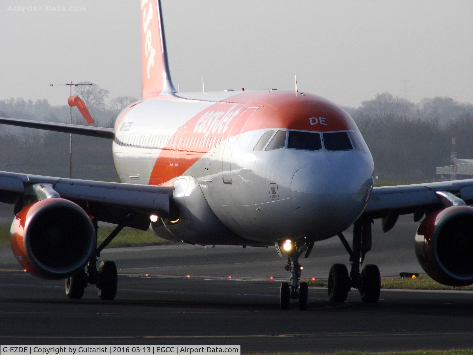 G-EZDE, 2008 Airbus A319-111 C/N 3426, At Manchester