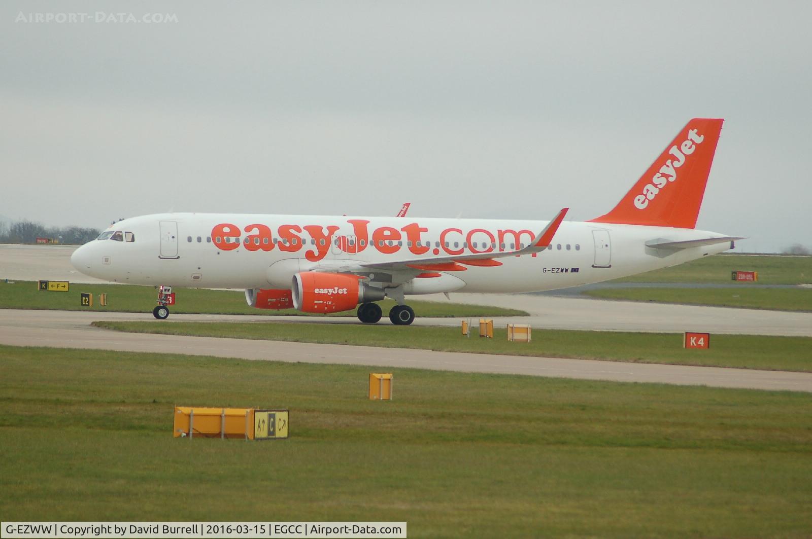 G-EZWW, 2014 Airbus A320-214 C/N 6188, Easyjet Airbus A320-214 Manchester Airport.