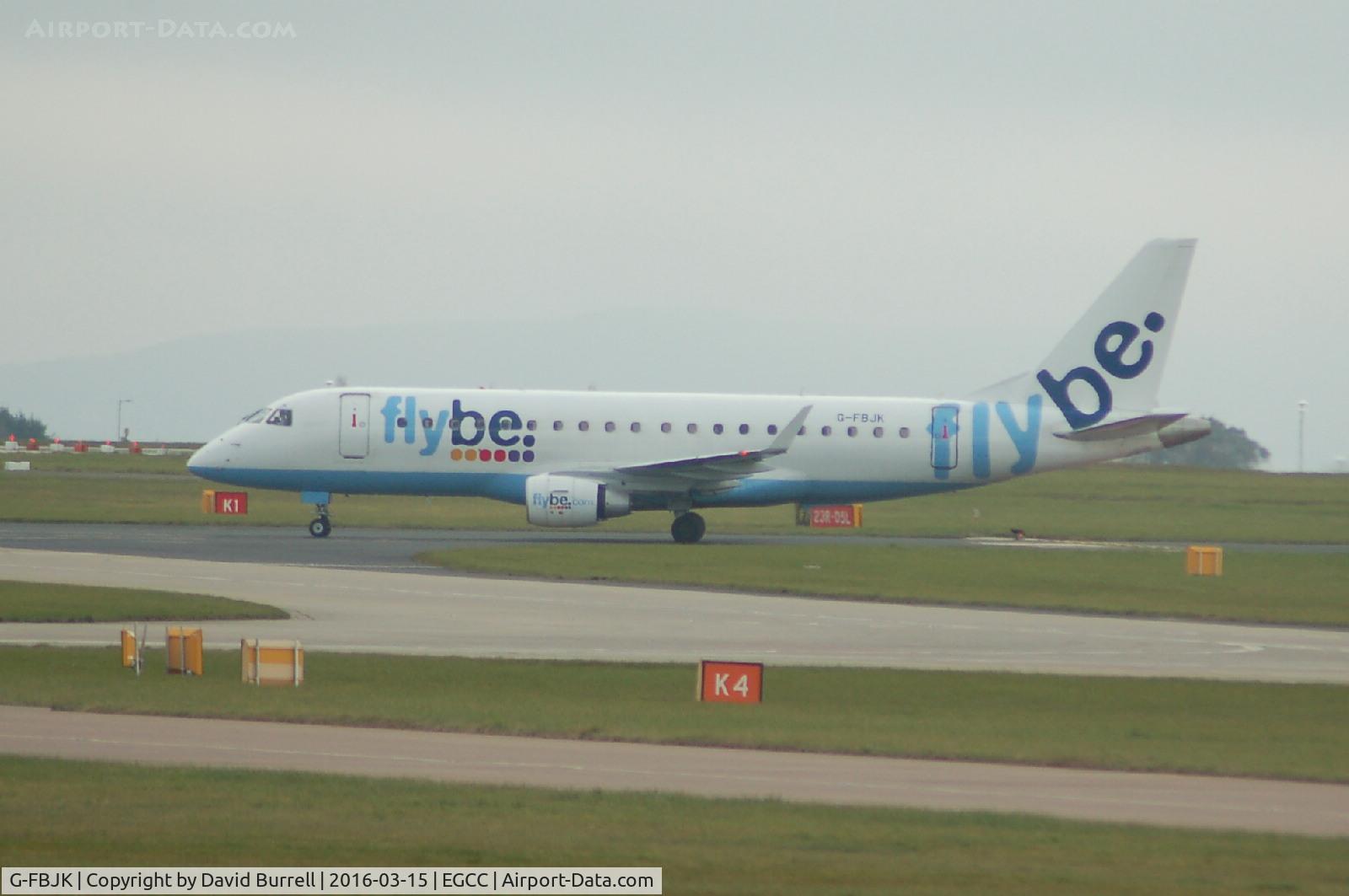 G-FBJK, 2012 Embraer 175STD (ERJ-170-200) C/N 17000359, Flybe Embraer G-FBJK at Manchester Airport.