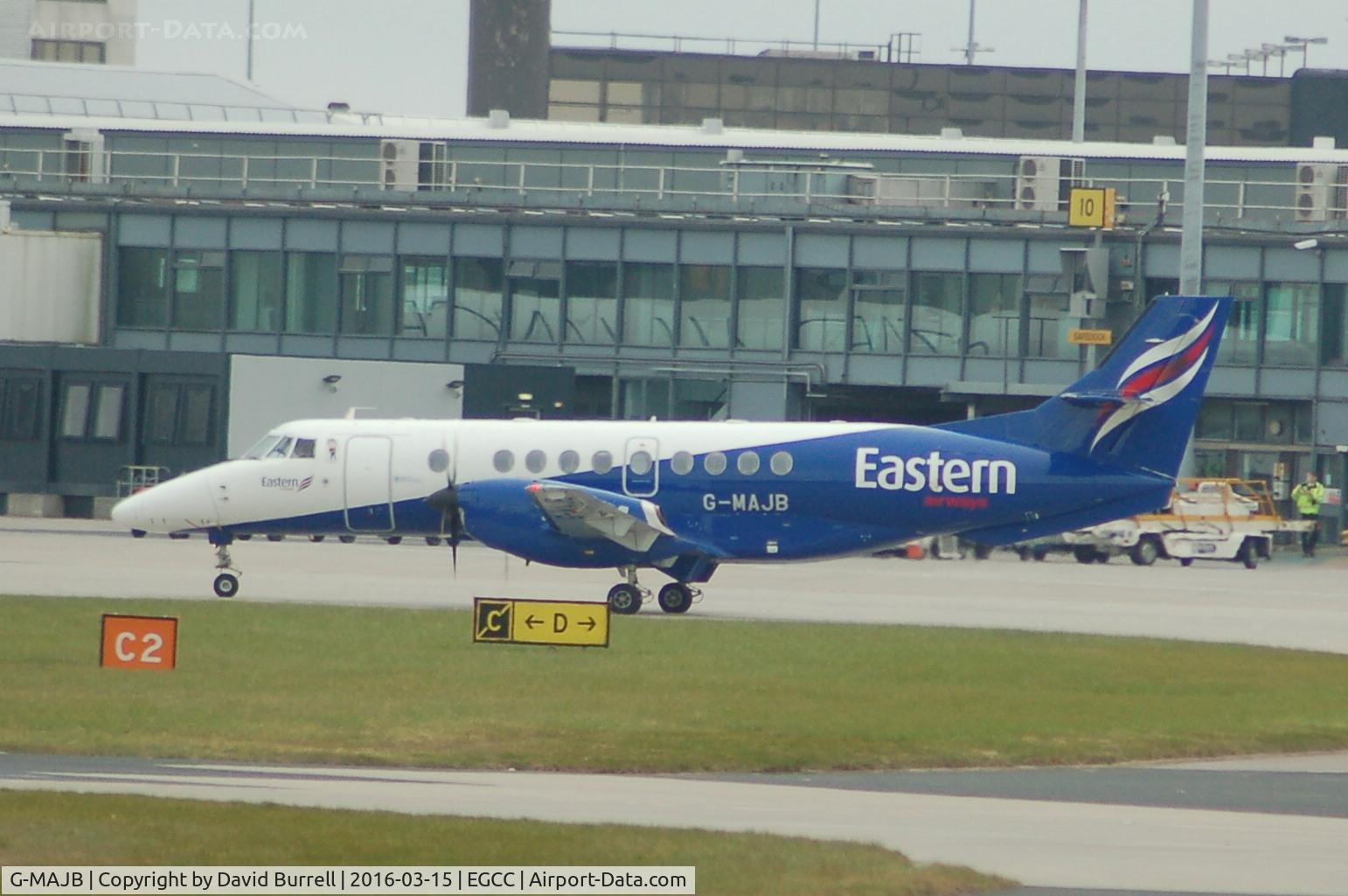 G-MAJB, 1993 British Aerospace Jetstream 41 C/N 41018, Eastern Airways BA Jetstream 4100  G-MAJB Manchester Airport.