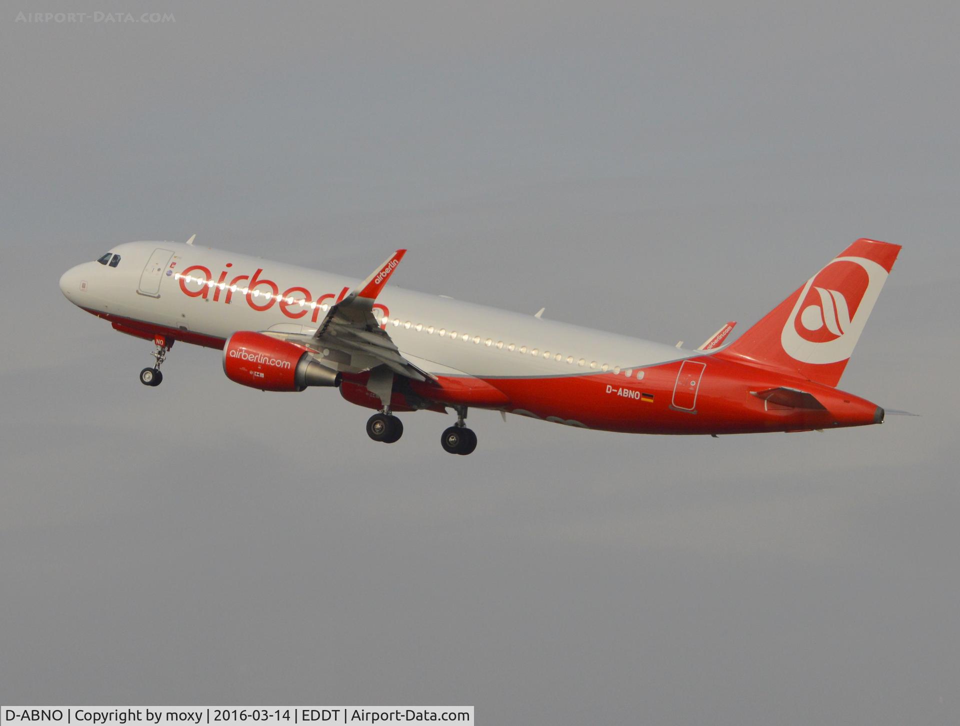 D-ABNO, 2015 Airbus A320-214 C/N 6831, Airbus A320-214(WL) departing Berlin-Tegel.