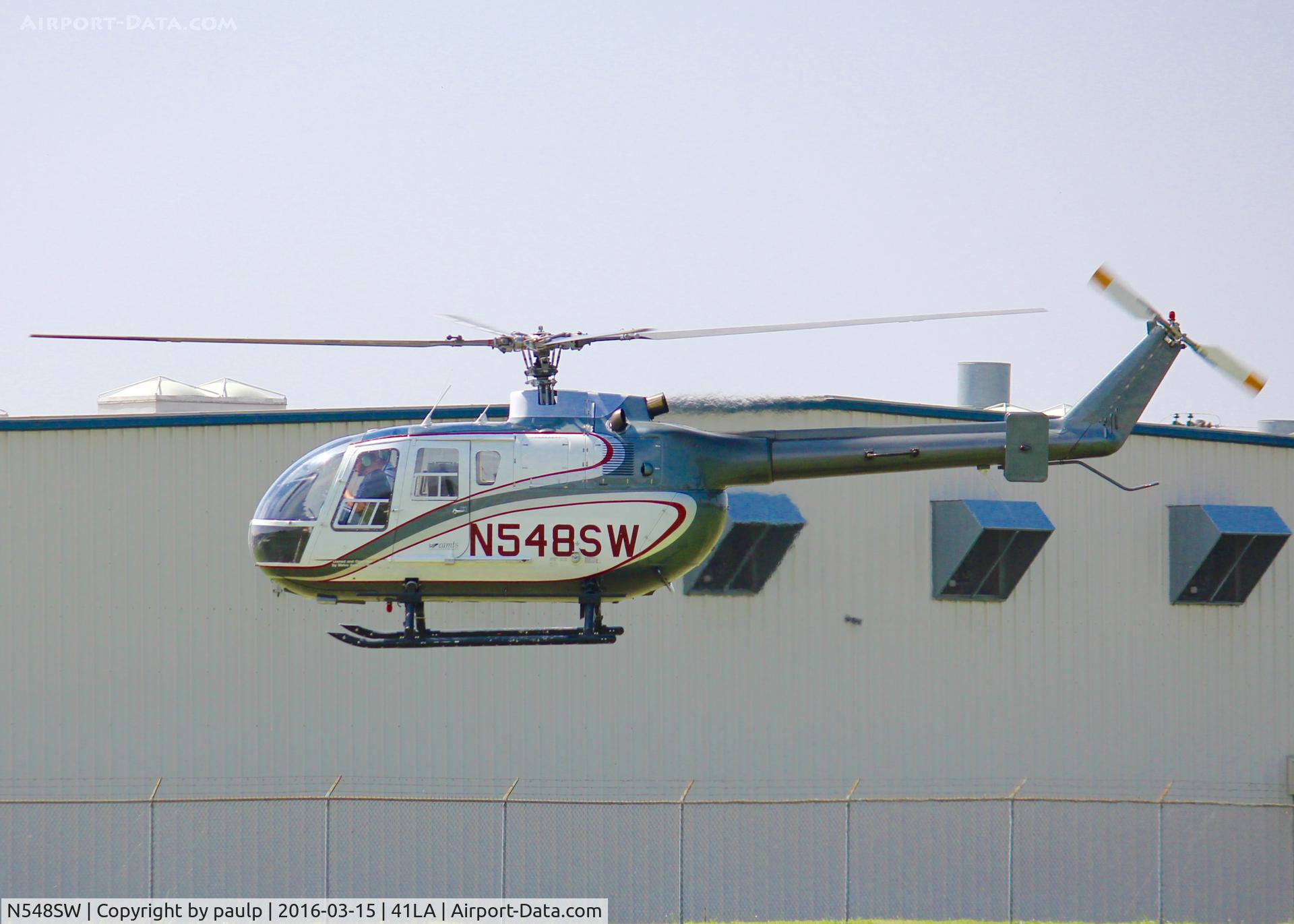 N548SW, 1988 MBB Bo-105CB C/N S-718, At Metro Aviation.