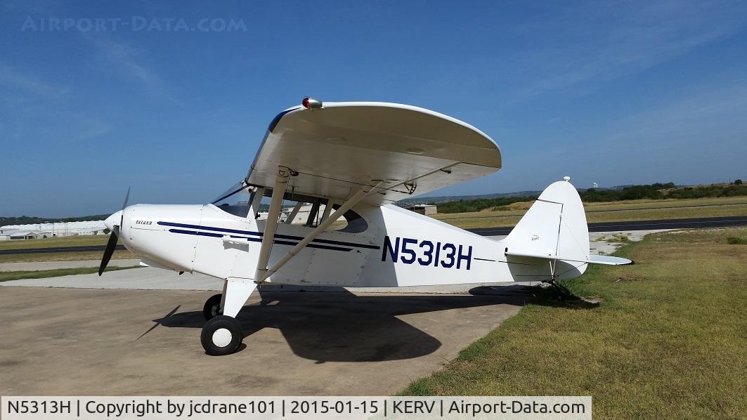 N5313H, 1949 Piper PA-16 Clipper C/N 16-118, N5313H parked outside of hangar.