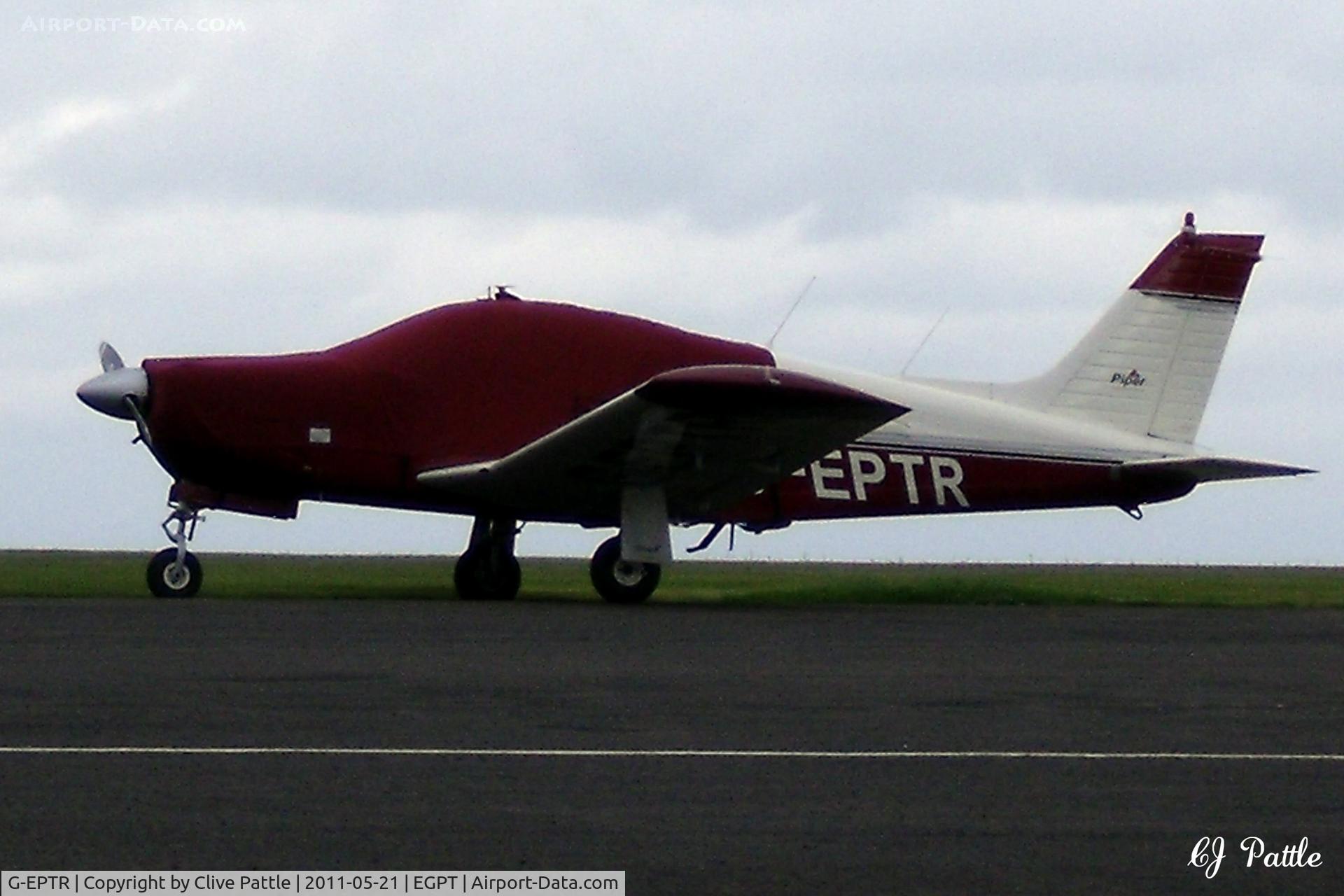 G-EPTR, 1972 Piper PA-28R-200 Cherokee Arrow C/N 28R-7235090, Parked up at Perth EGPT