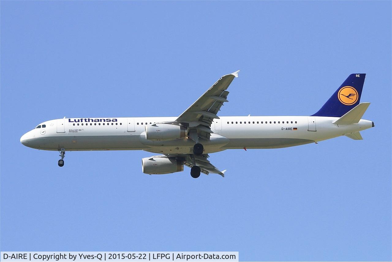 D-AIRE, 1994 Airbus A321-131 C/N 0484, D-AIRE - Airbus A321-131, Short approach rwy 27R, Roissy Charles De Gaulle Airport (LFPG-CDG)