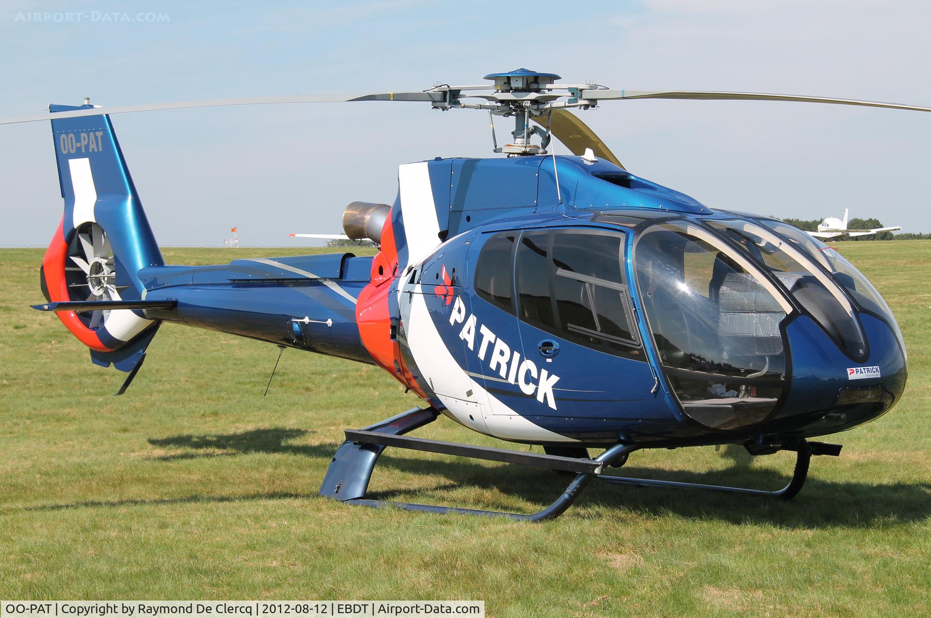 OO-PAT, 2007 Eurocopter EC-130B-4 (AS-350B-4) C/N 4276, Schaffen fly in.