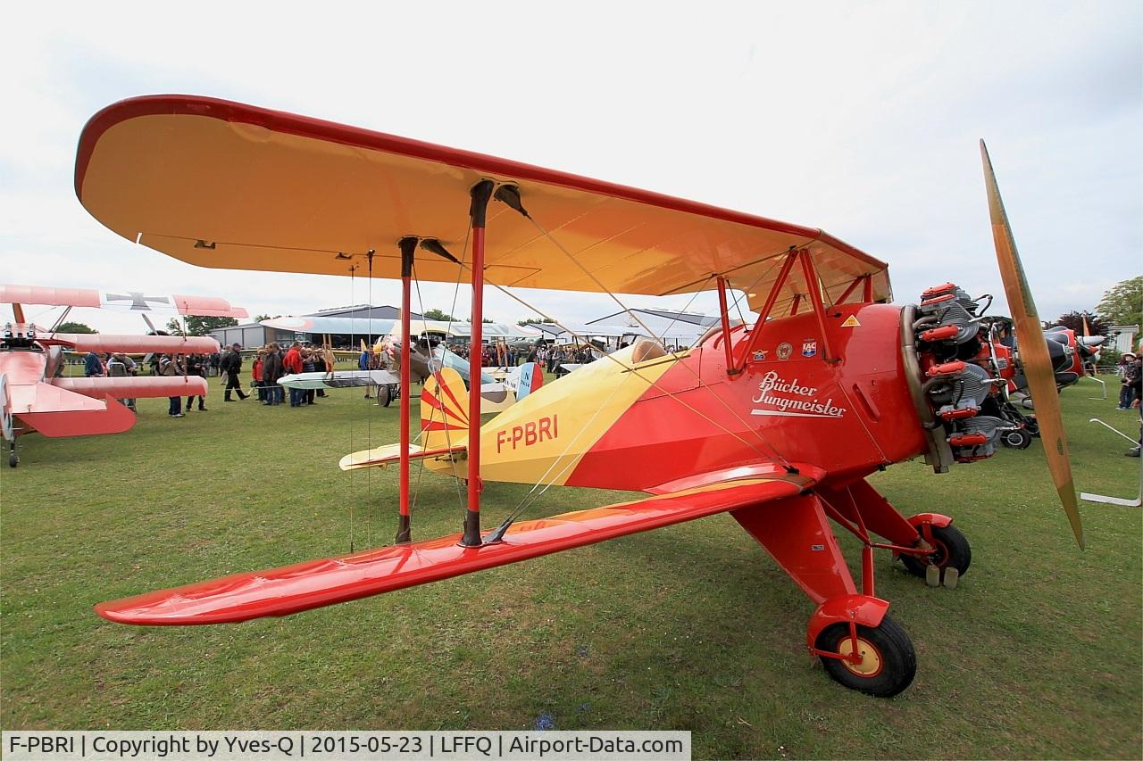 F-PBRI, 1937 Bucker Bu-133D-1 Jungmeister C/N 2008, Bucker Bu-133D-1 Jungmeister, Static display, La Ferté-Alais airfield (LFFQ) Air show 2015