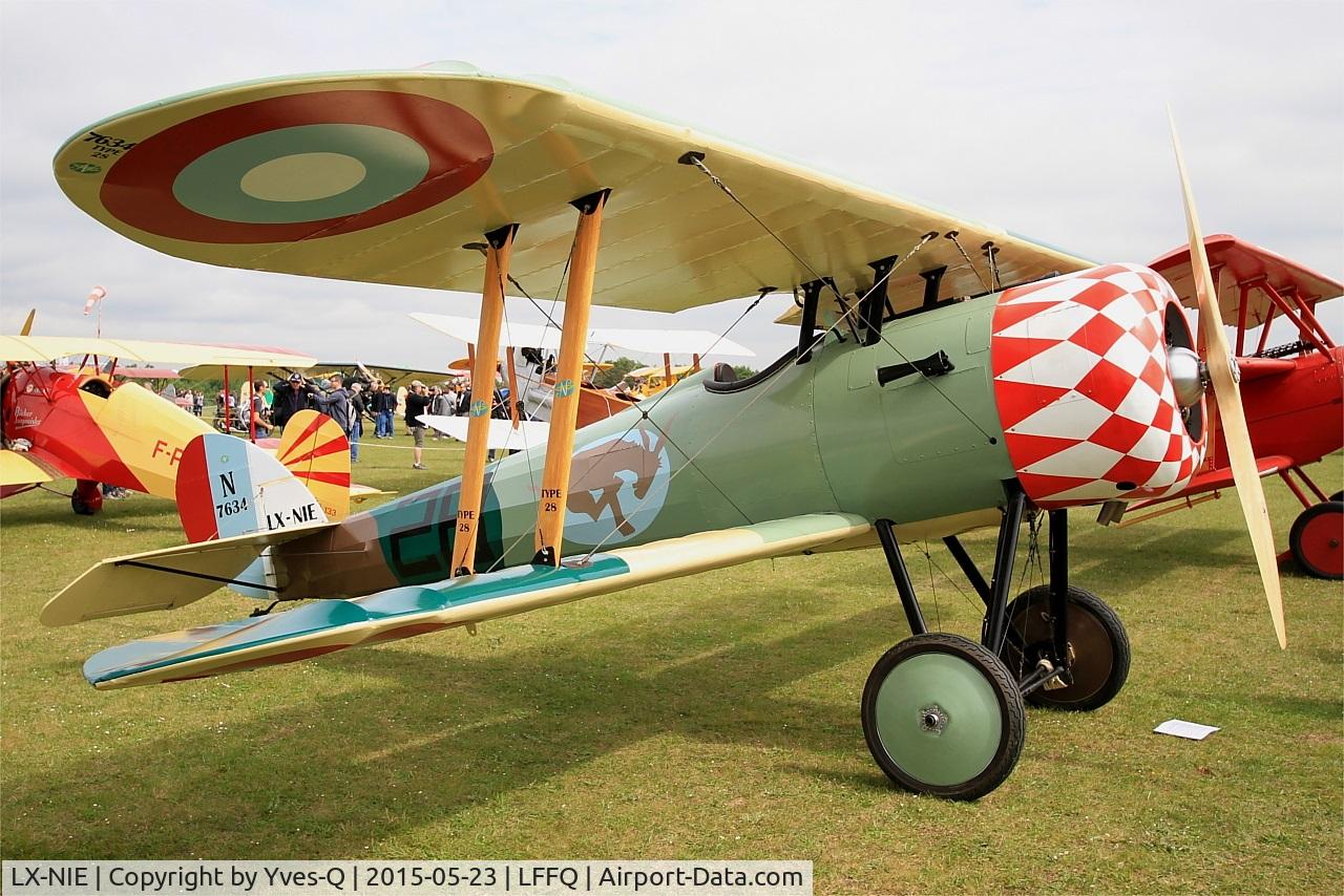 LX-NIE, 2011 Nieuport 28 C.1 Replica C/N 100, Nieuport 28 C.1 Replica, Static display, La Ferté-Alais airfield (LFFQ) Air show 2015