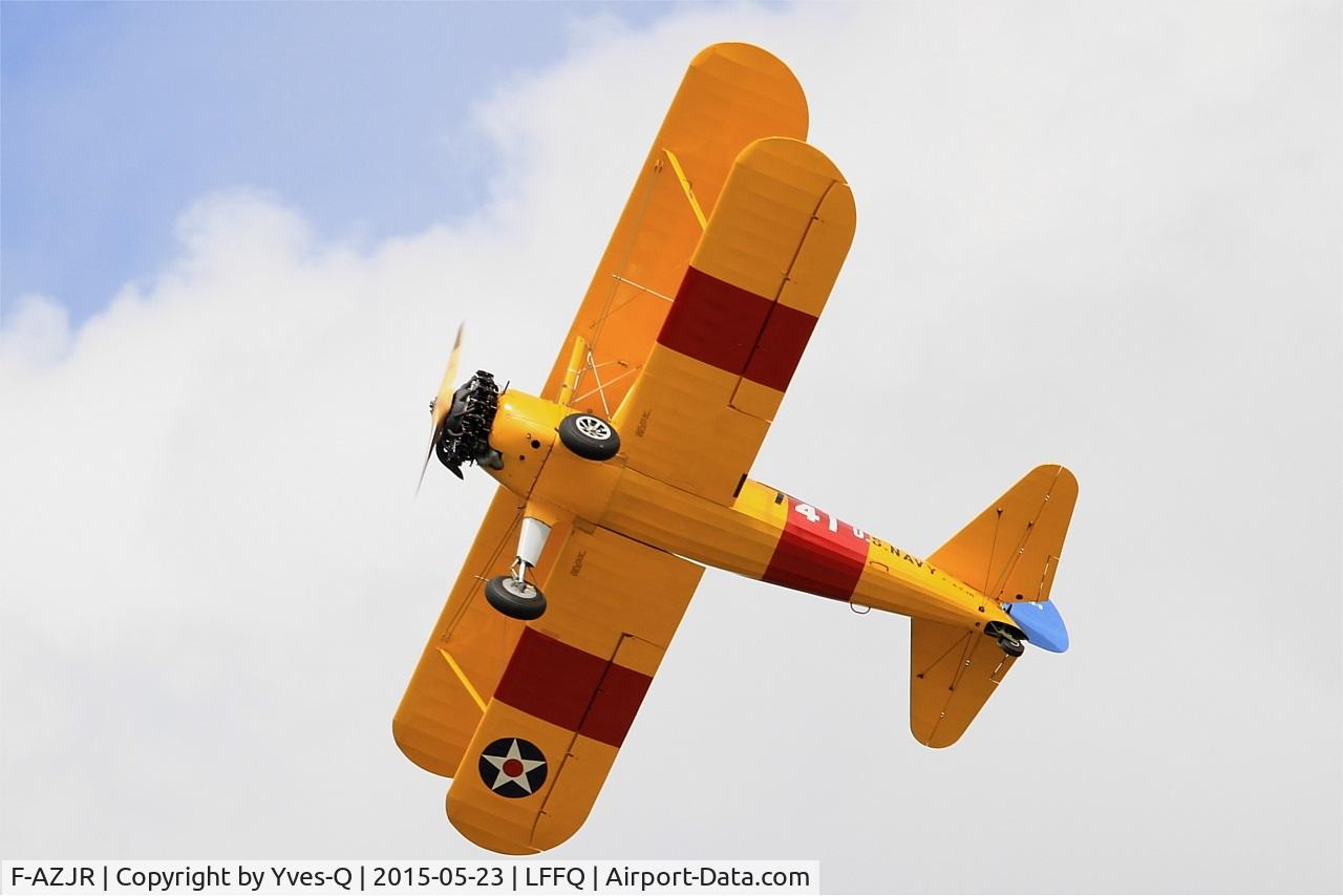F-AZJR, 1942 Boeing-Stearman PT-13D (E75) C/N 75-5656, Boeing PT-13D Kaydet (E75), On display, La Ferté-Alais Airfield (LFFQ) Air show 2015