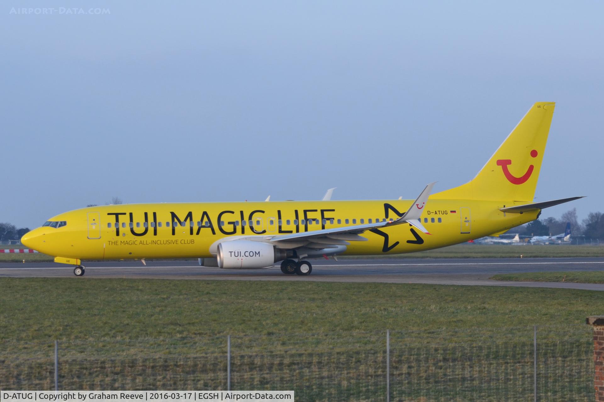 D-ATUG, 2006 Boeing 737-8K5 C/N 34688, Freshly sprayed into 