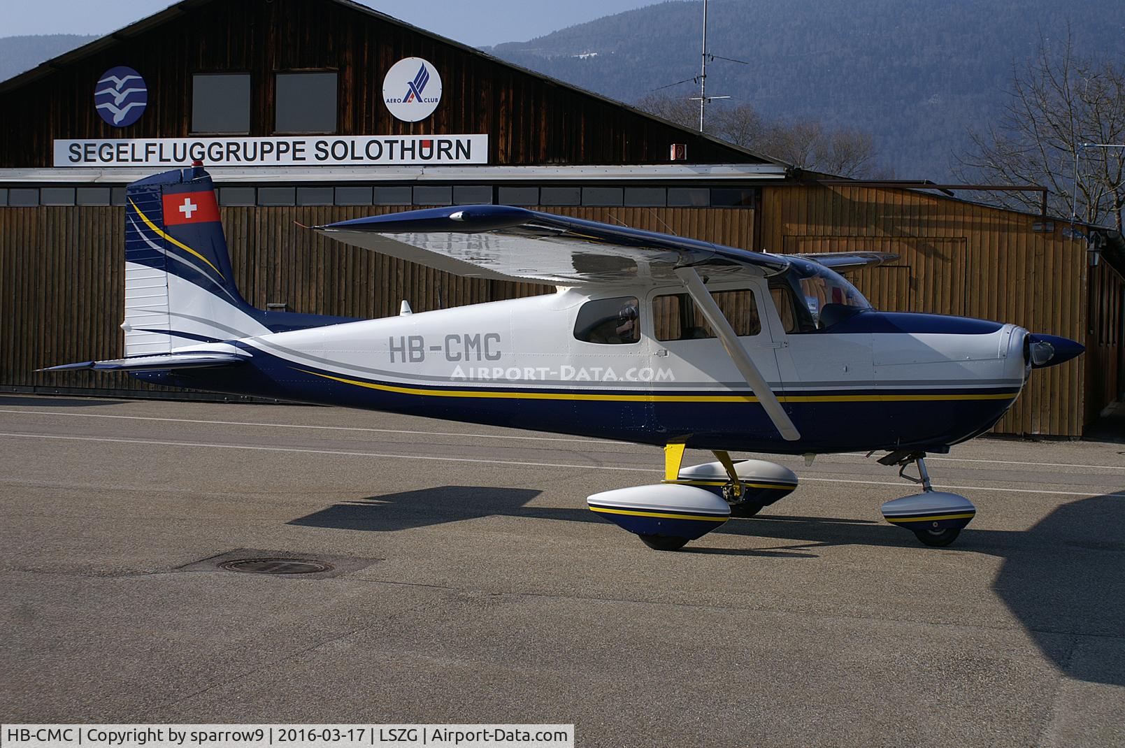 HB-CMC, 1959 Cessna 175 Skylark C/N 56111, A new paint scheme since Christmas 2015.