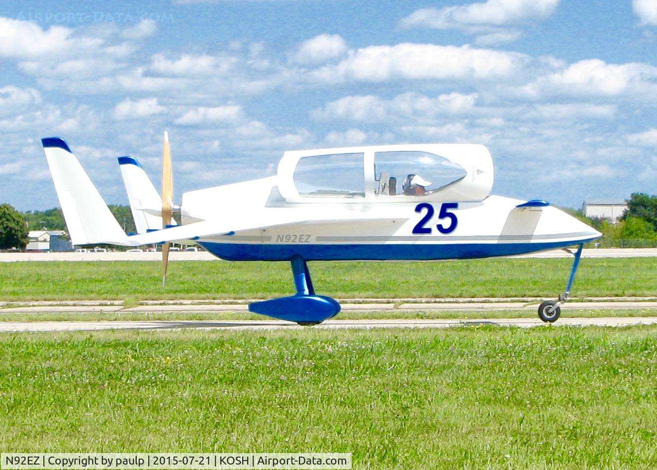 N92EZ, 1983 Rutan VariEze C/N 2052, AirVenture 2015