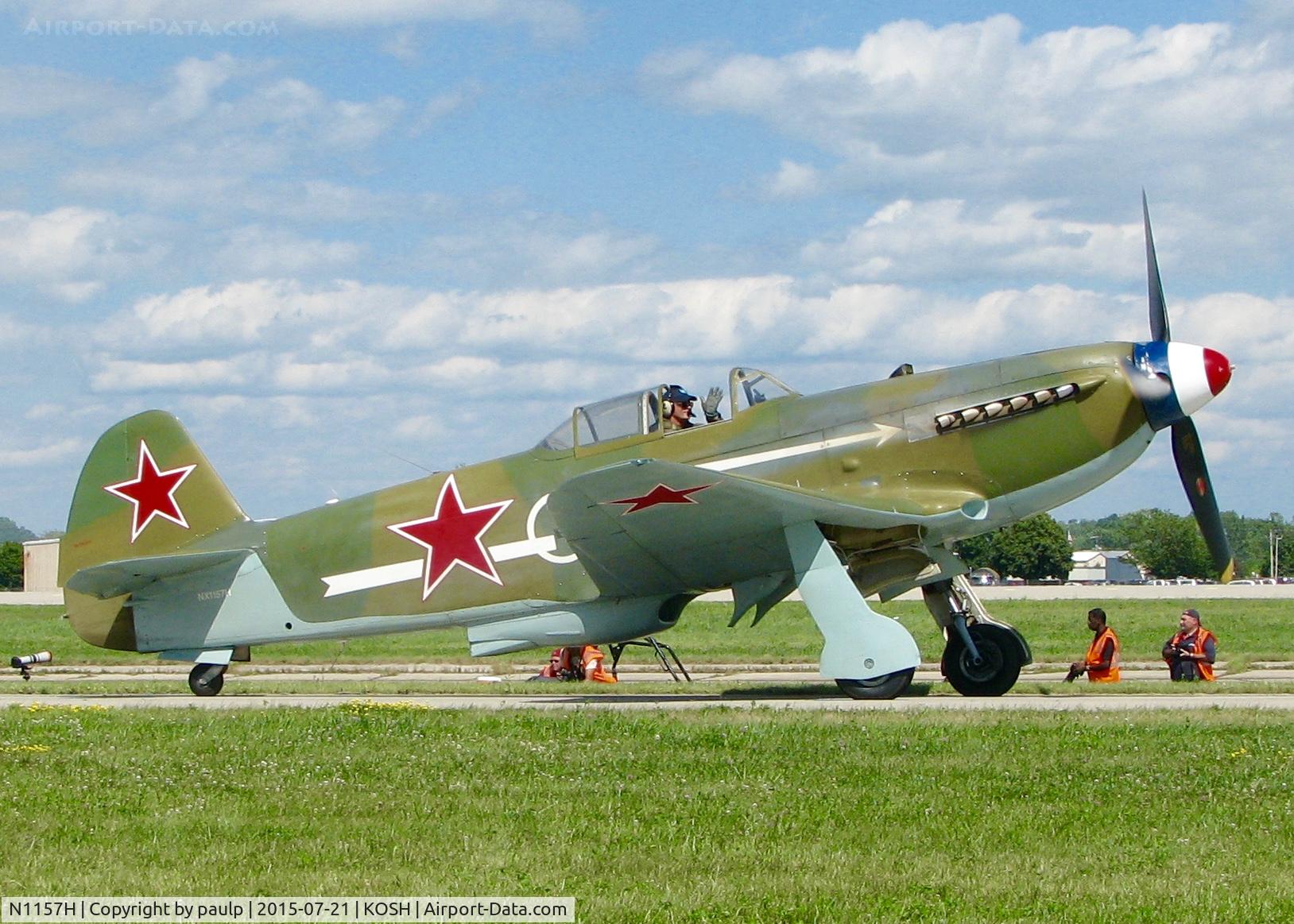 N1157H, 1994 Yakovlev Yak-9U-M C/N 0470402, AirVenture 2015