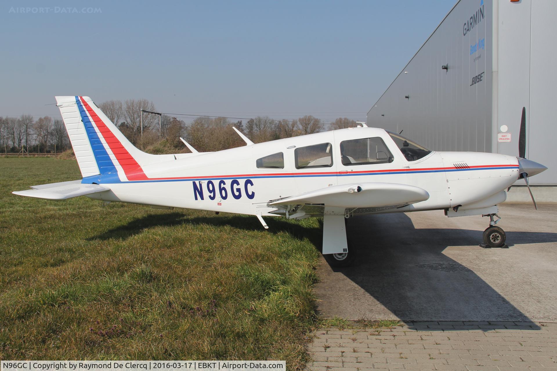 N96GC, Piper PA-28R-201T Cherokee Arrow III C/N 28R-7703190, Parked at Wevelgem.