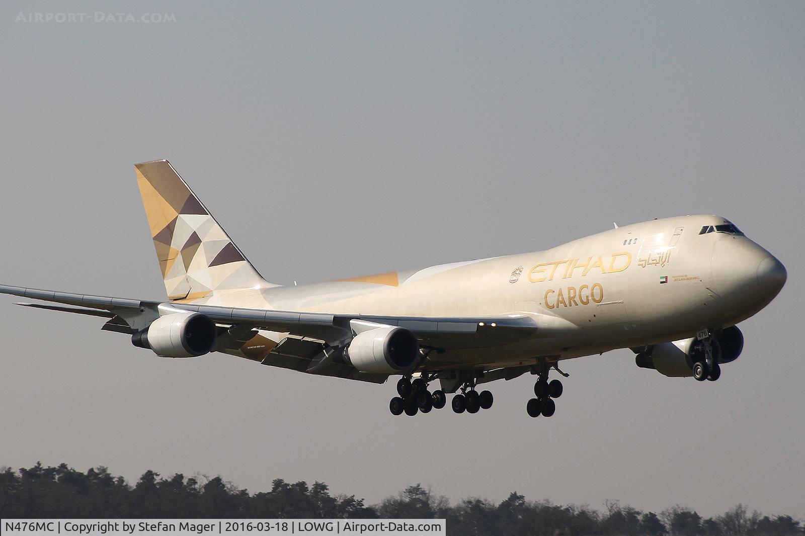 N476MC, 1999 Boeing 747-47UF C/N 29256, Etihad Cargo B747-400F @GRZ