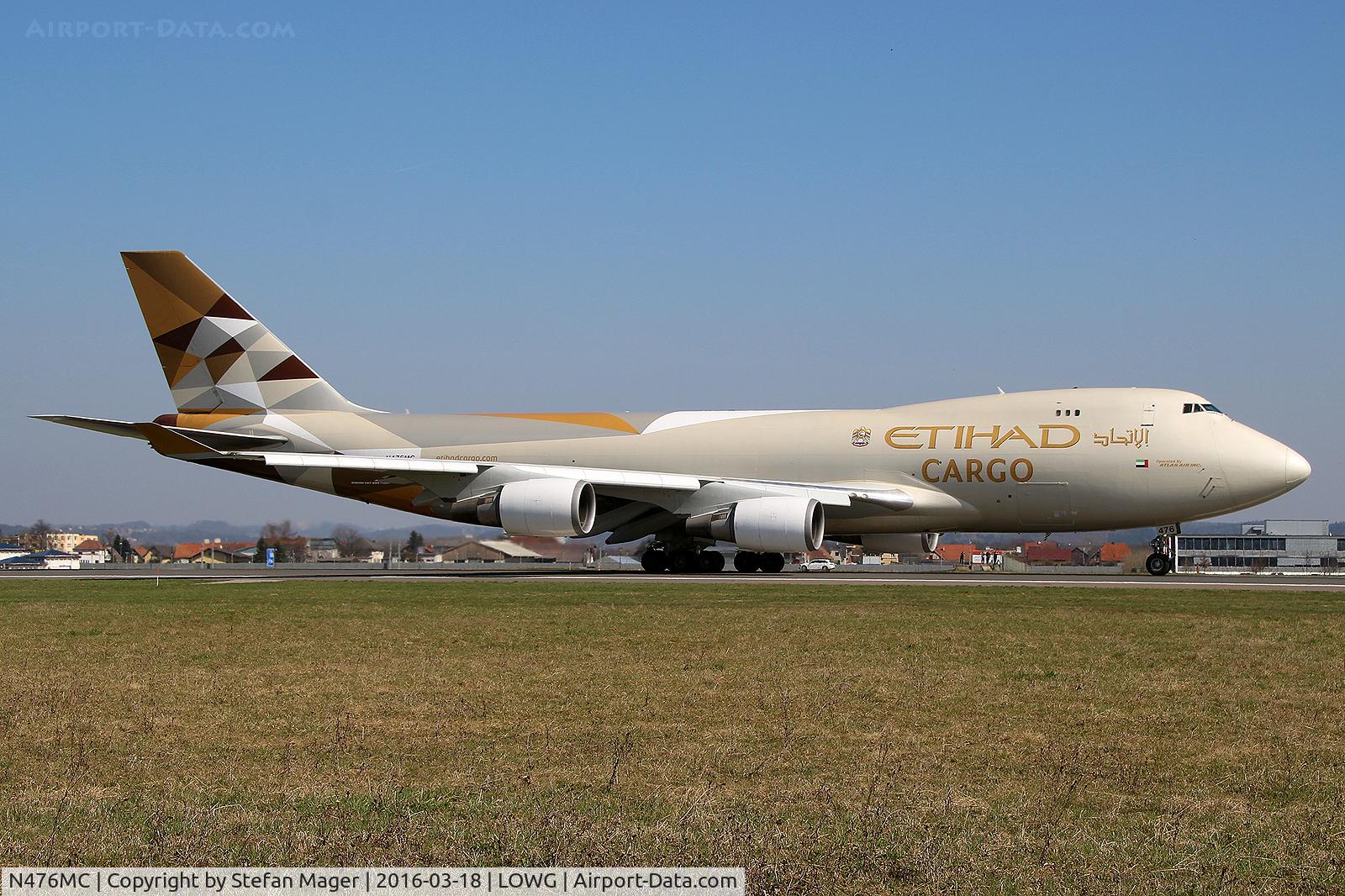N476MC, 1999 Boeing 747-47UF C/N 29256, Etihad Cargo B747-400F @GRZ