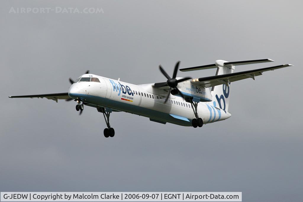 G-JEDW, 2004 De Havilland Canada DHC-8-402Q Dash 8 C/N 4093, De Havilland Canada DHC-8-402Q at Newcastle Airport, September 7th 2006.