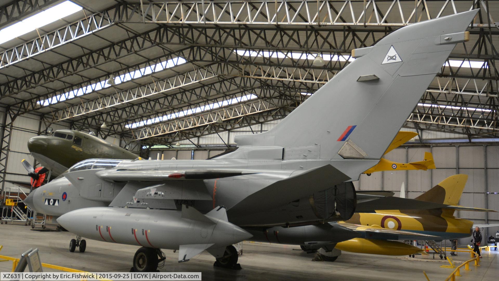 XZ631, 1978 Panavia Tornado GR.1 C/N P.15, 1. XZ631 - nicely refurbished at Yorkshire Air Museum, Sept. 2015.