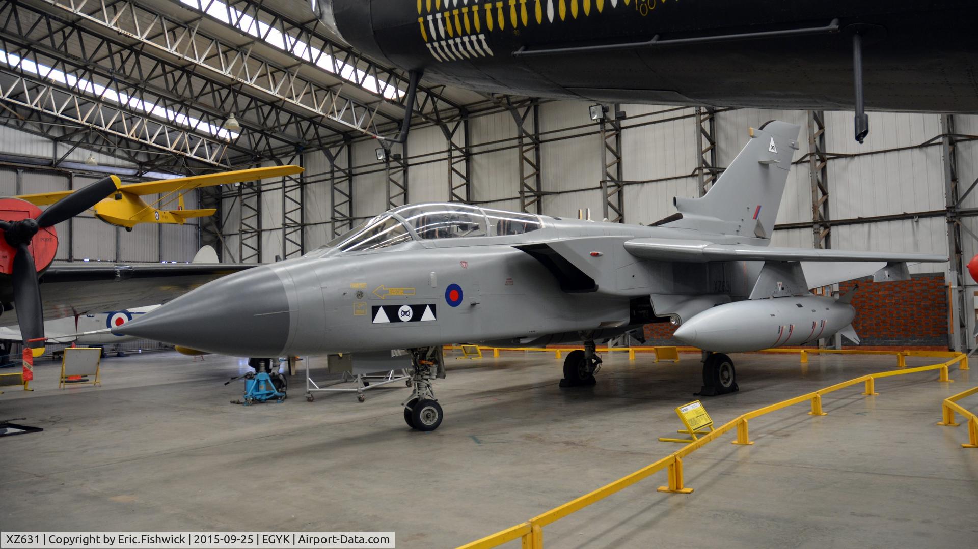XZ631, 1978 Panavia Tornado GR.1 C/N P.15, 3. XZ631 nicely refurbished at Yorkshire Air Museum, Sept. 2015.