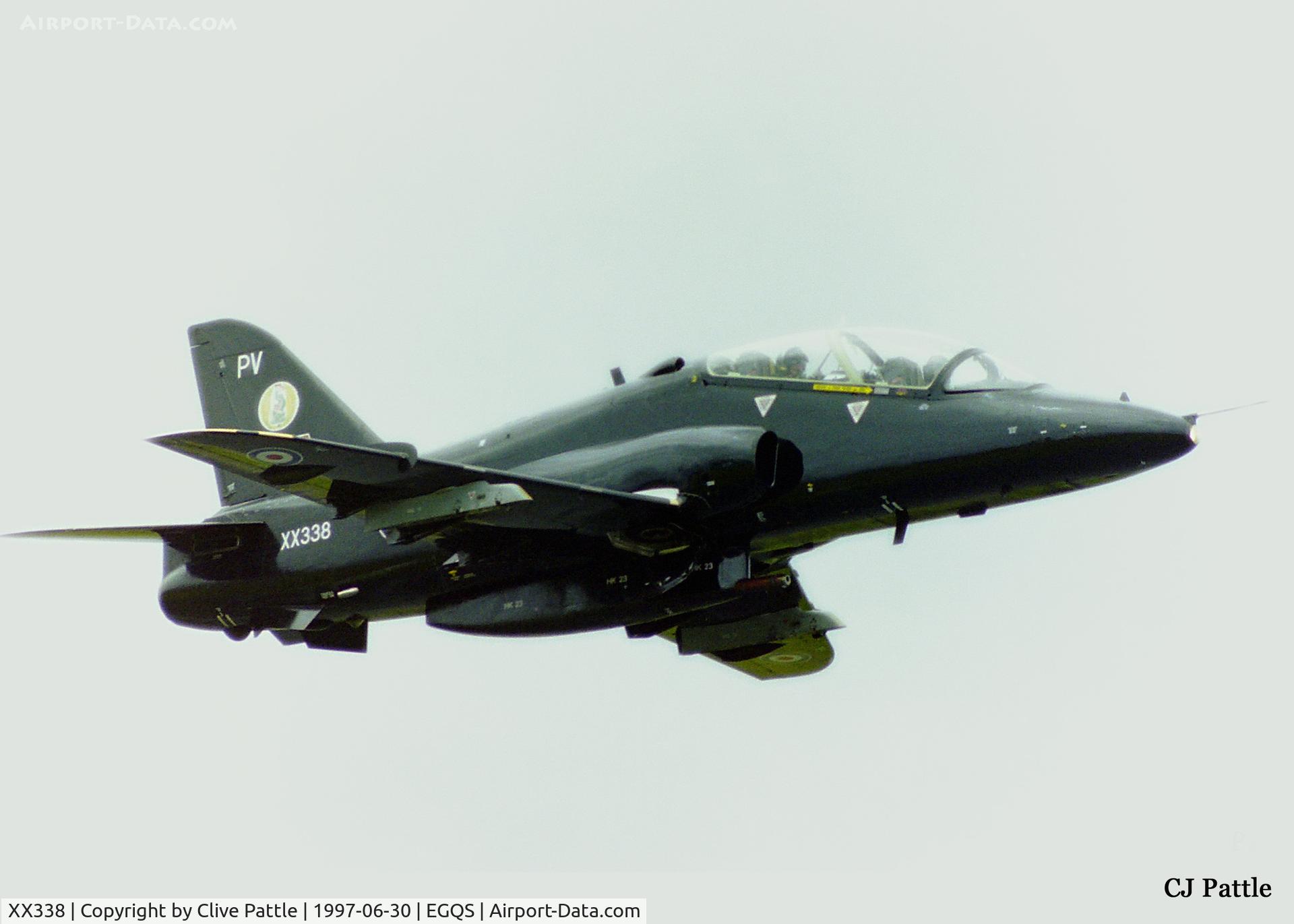 XX338, 1981 Hawker Siddeley Hawk T.1A C/N 187/312162, In action at RAF Lossiemouth EGQS