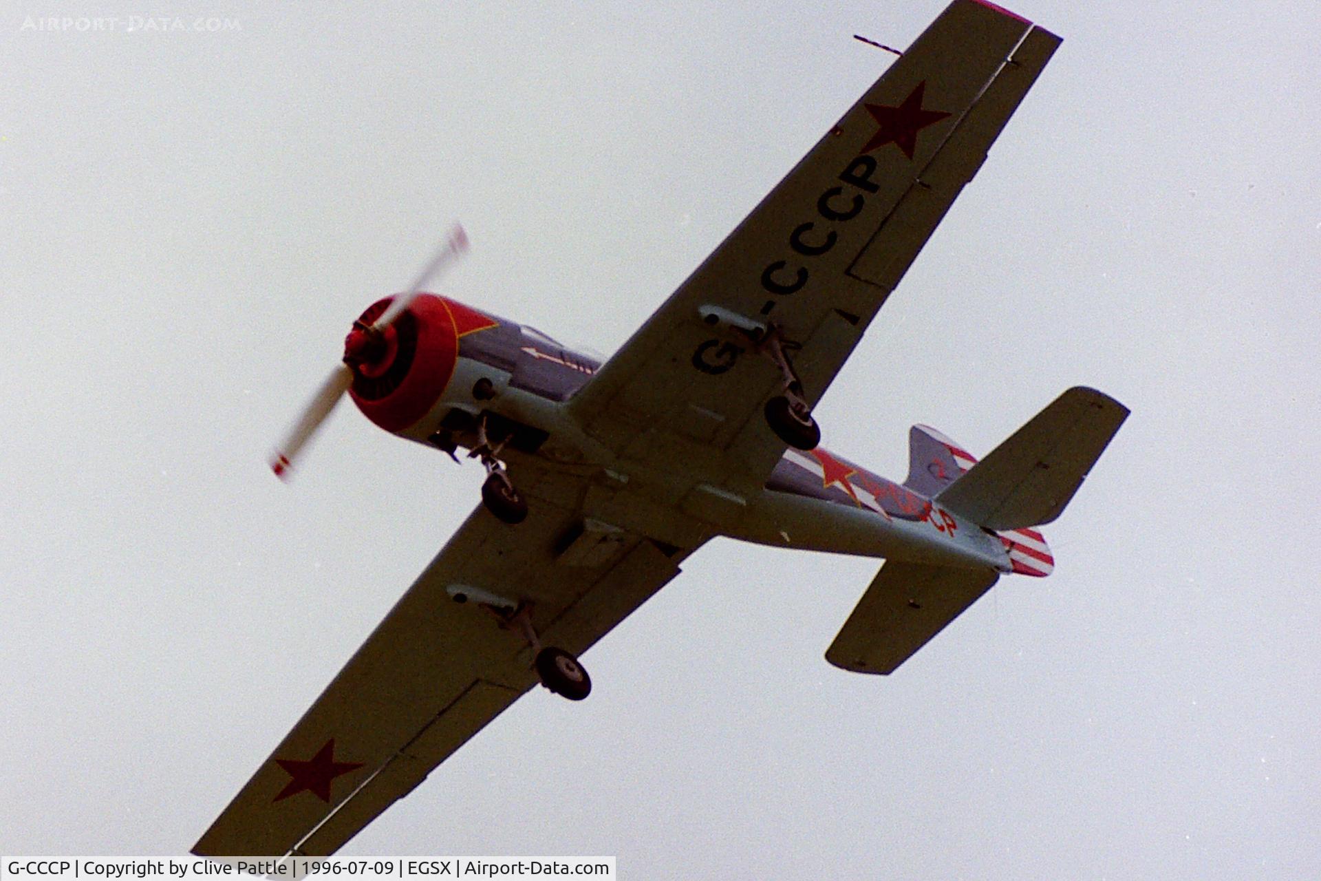 G-CCCP, 1982 Bacau Yak-52 C/N 899404, Take off from North Weald EGSX