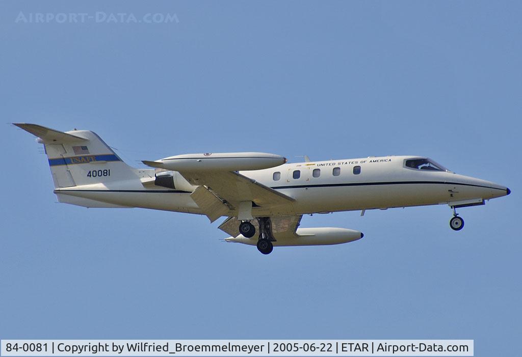 84-0081, 1984 Gates Learjet 35A (C-21A) C/N 35A-527, On Approach to Runway 09
