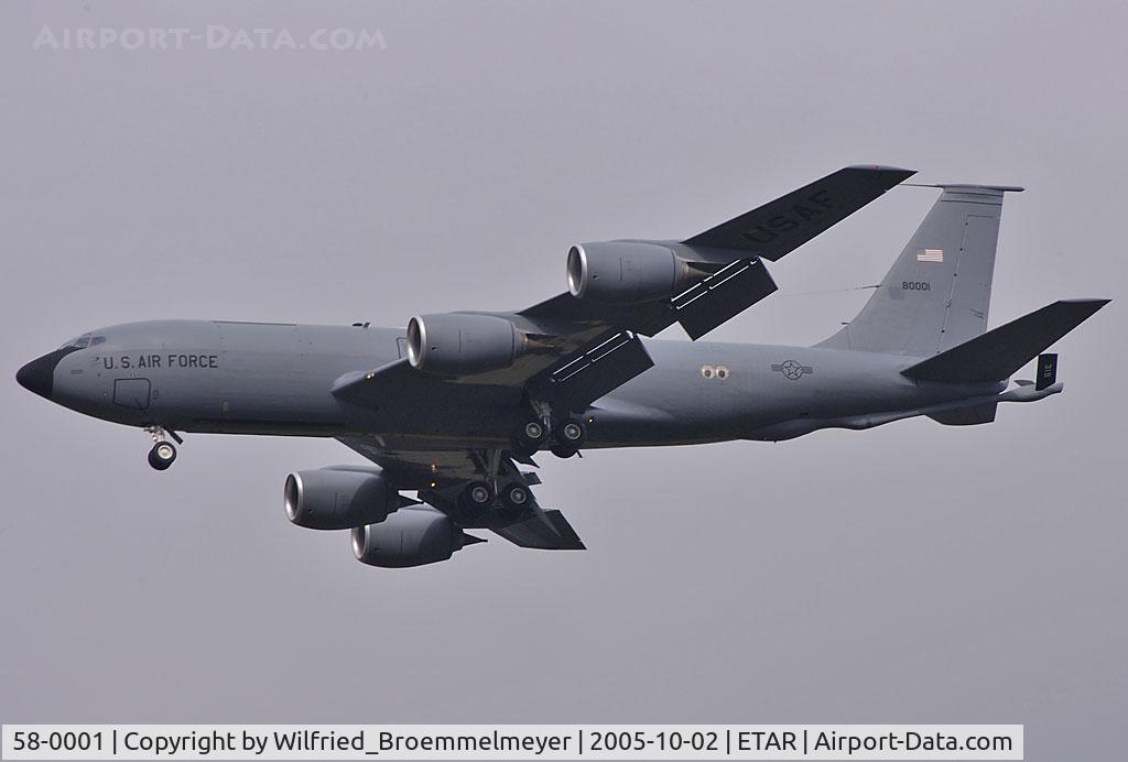 58-0001, 1958 Boeing KC-135R Stratotanker C/N 17746, Sunday activity after 1PM at Ramstein Air Base