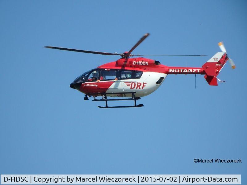 D-HDSC, 2013 Eurocopter EC-145 (BK-117C-2) C/N 9587, German Rescue Helicopter of the DRF-Organisation. Callsign on Air Radio 