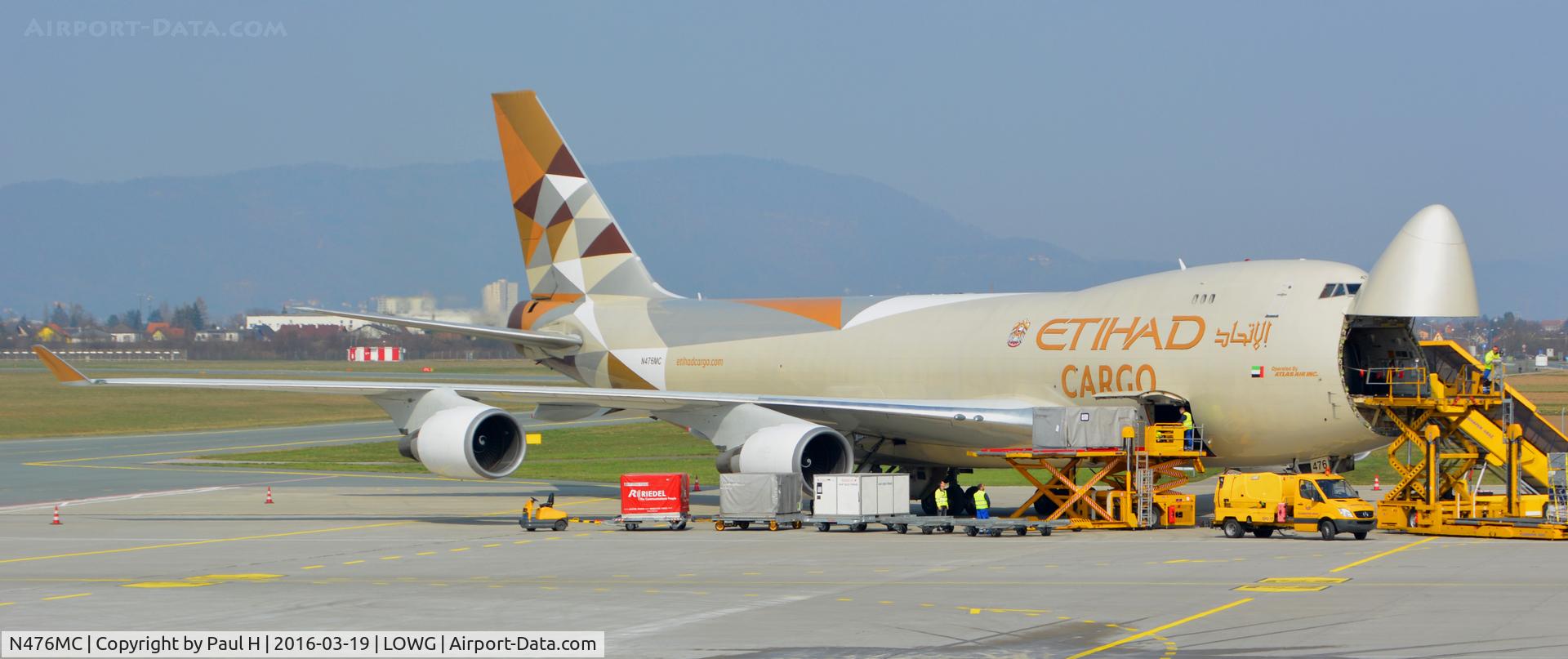 N476MC, 1999 Boeing 747-47UF C/N 29256, With RedBull Airrace aircrafts in its belly