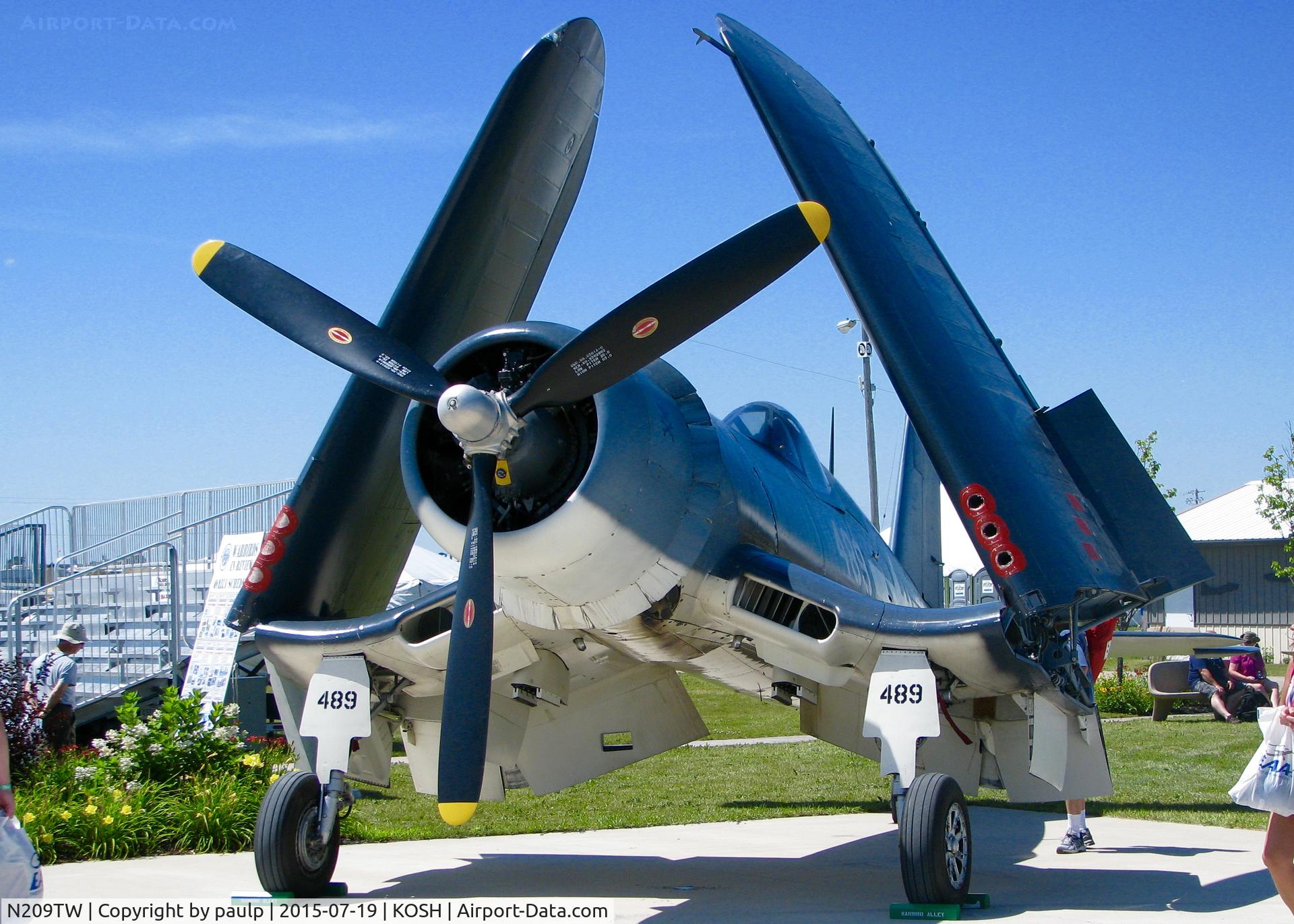 N209TW, Goodyear FG-1D Corsair C/N 3750, At AirVenture.
