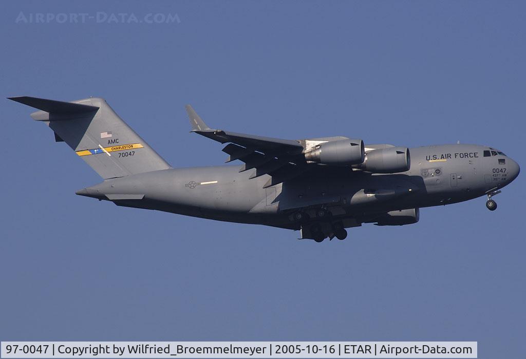 97-0047, 1997 Boeing C-17A Globemaster III C/N P-47, Sunday afternoon at Ramstein Air Base