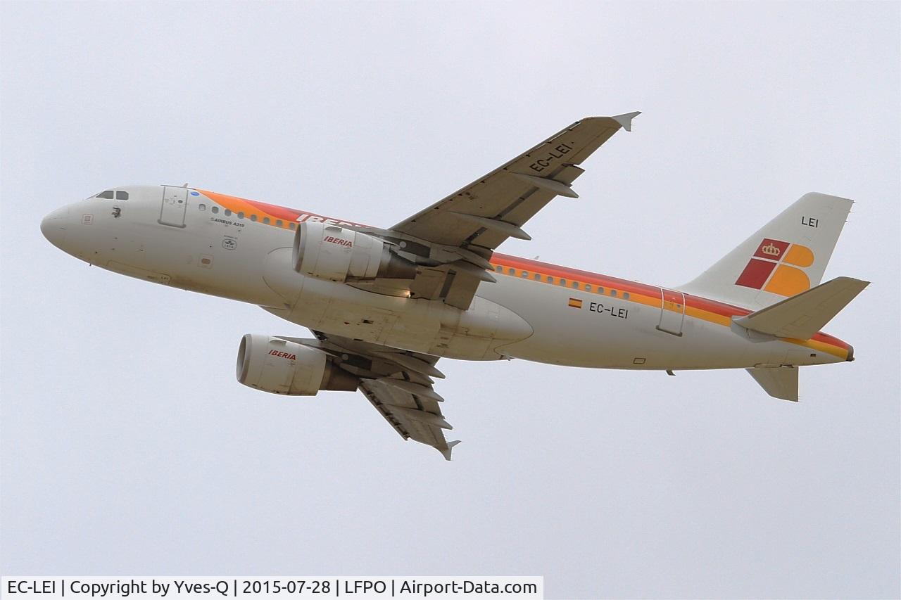 EC-LEI, 2008 Airbus A319-111 C/N 3744, Airbus A319-111, take off rwy 24, Paris-Orly airport (LFPO-ORY)