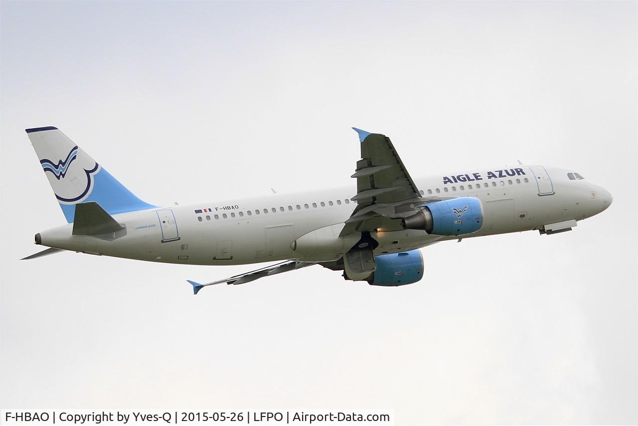 F-HBAO, 2011 Airbus A320-214 C/N 4589, Airbus A320-214, Take off rwy 08, Paris-Orly airport (LFPO-ORY)