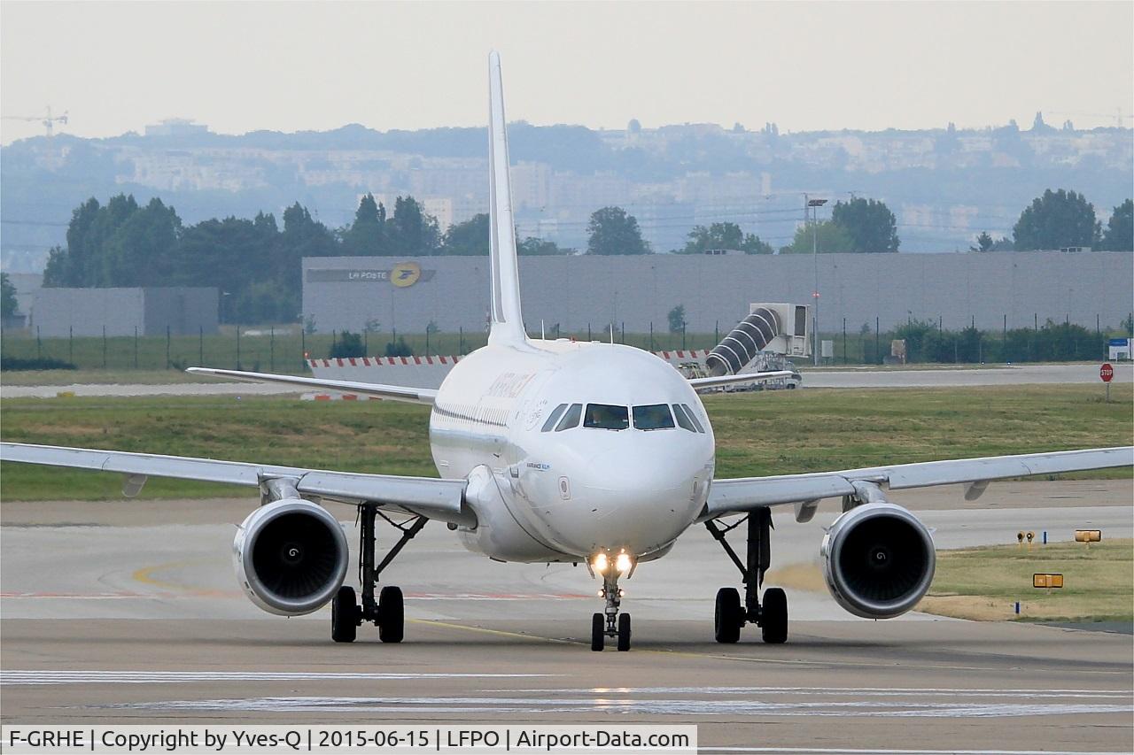 F-GRHE, 1999 Airbus A319-111 C/N 1020, Airbus A319-111, Holding point rwy 08, Paris-Orly airport (LFPO-ORY)